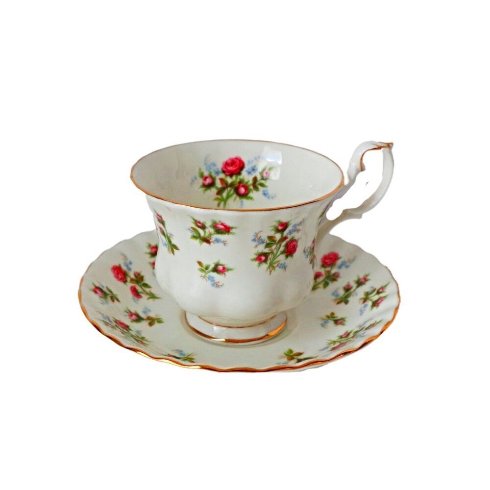 Vintage Teacup and Saucer Royal Albert Winsome Roses Tea Cup